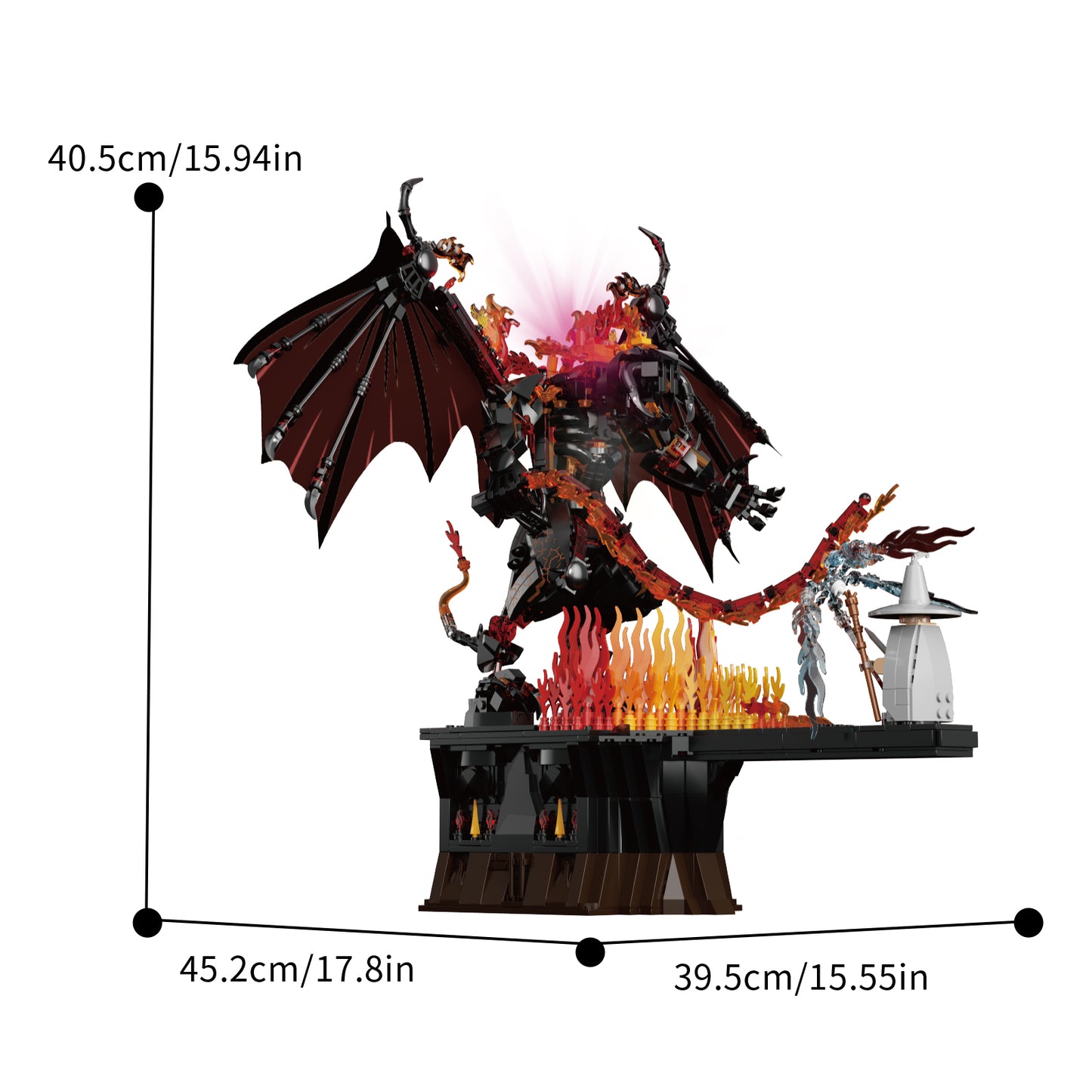 Xbert Flame Demon Building Set SKU image - 66206-尺寸-01.jpg