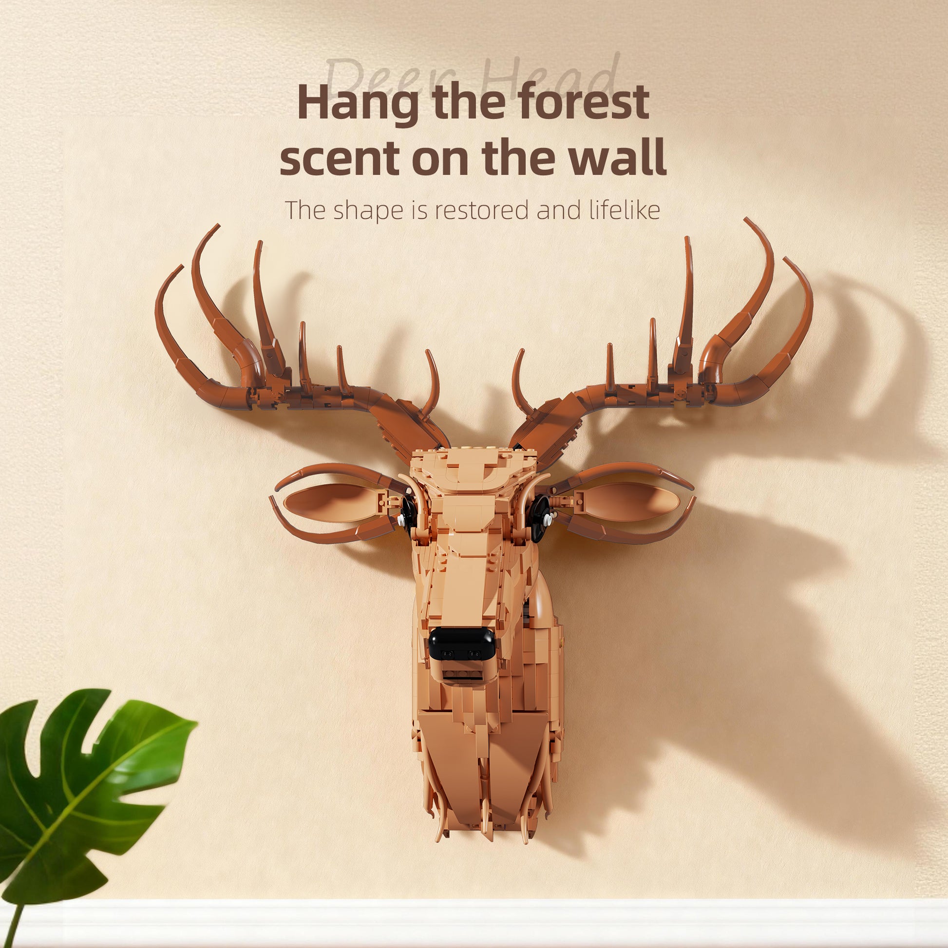 Xbert Deer Head Building Block Set - 66226-2.jpg