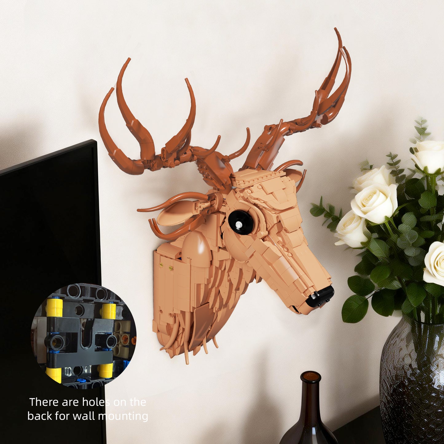 Xbert Deer Head Building Block Set - 66226-4.jpg