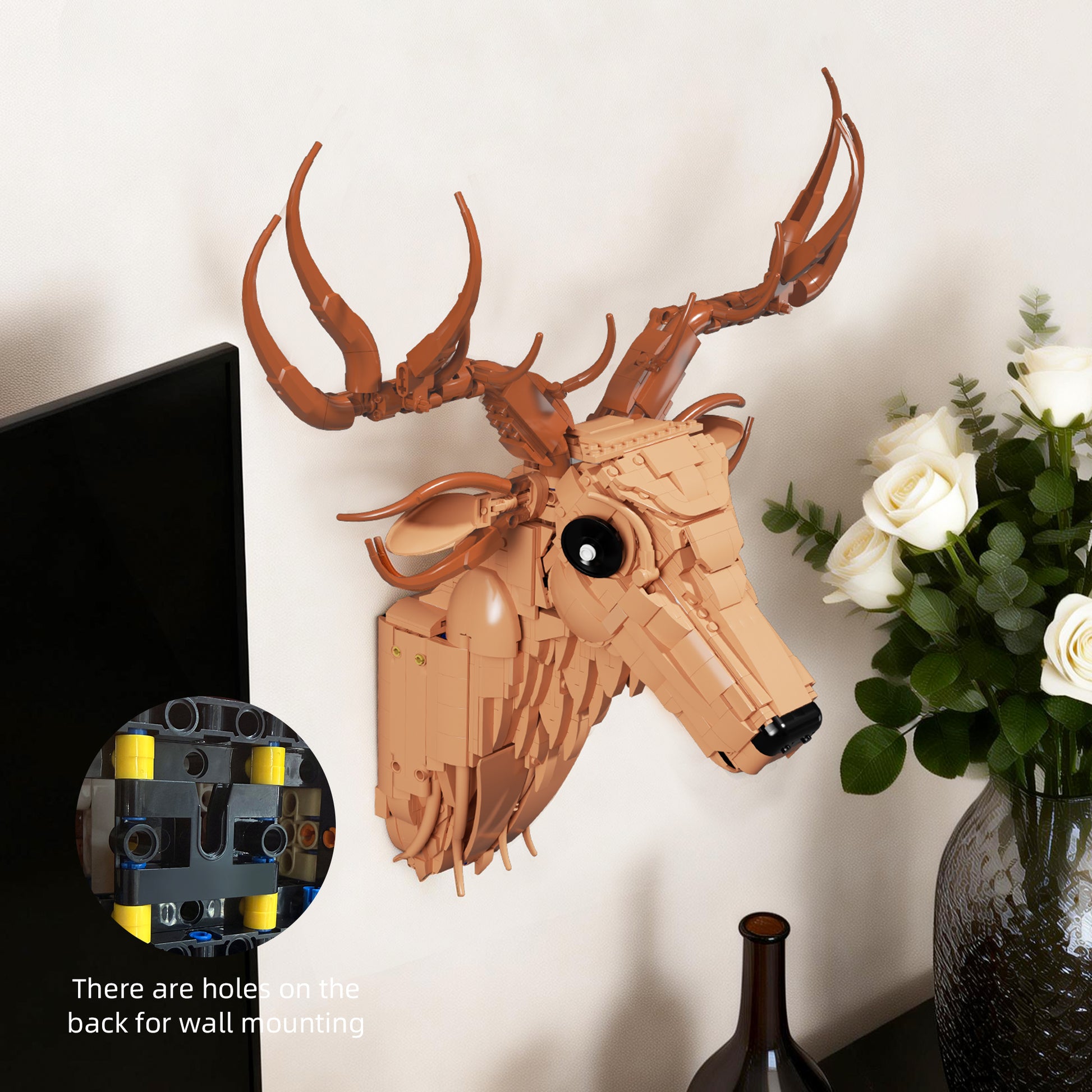 Xbert Deer Head Building Block Set - 66226-4.jpg