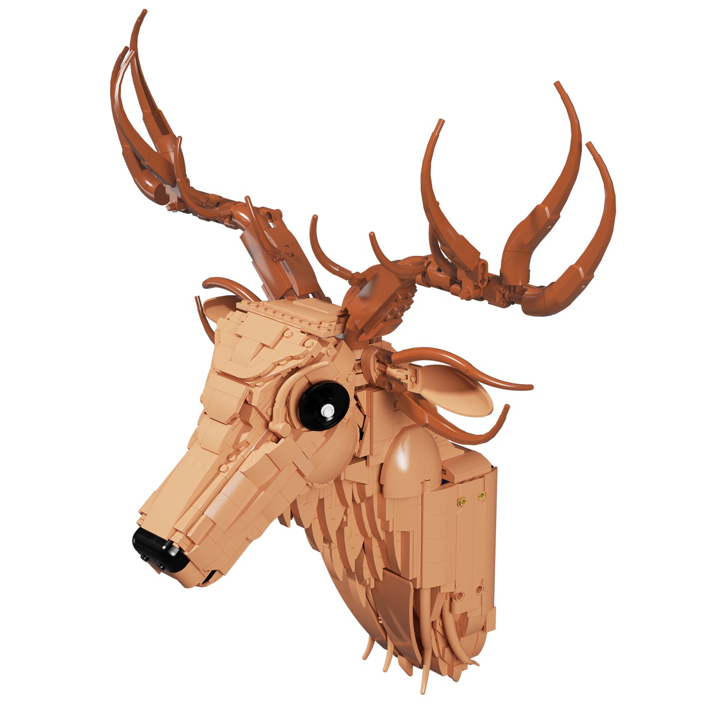 Xbert Deer Head Building Block Set - 66226-白底.jpg