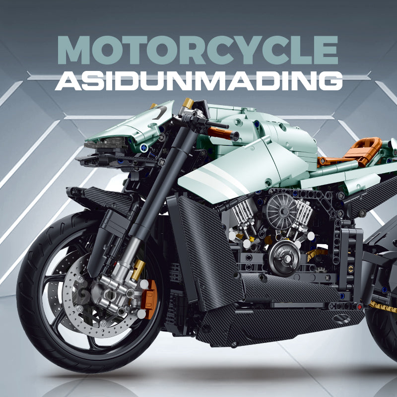 GULY 1:5 Electroplated Technic Motorcycle Model Kit 60505 - 800主图-1.jpg