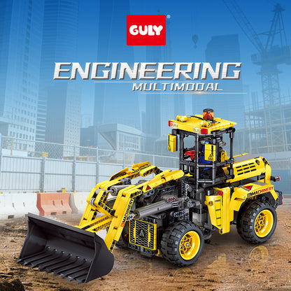 GULY Wheel Loader Bulldozer Building Set 96001 - 800主图-1.jpg