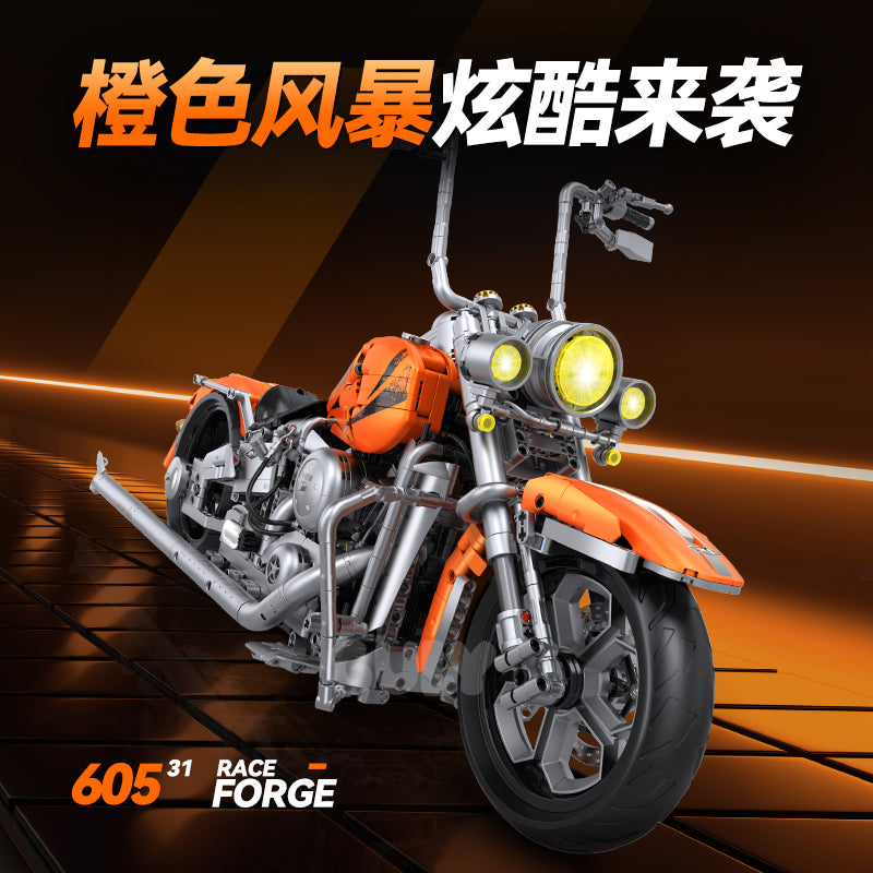 GULY 1:5 Electroplated Technic Motorcycle Model Kit 60531 - 800主图-1.jpg