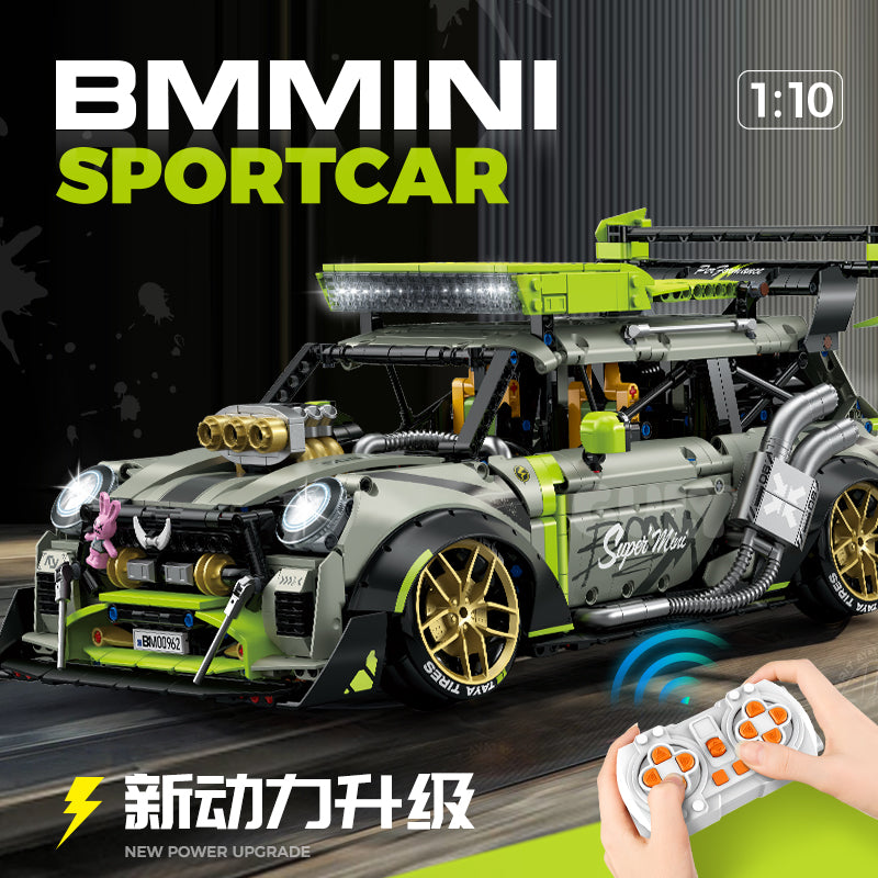 GULY 1:10 Electroplated High-Speed Stunt Car Model Kit 10632 - 800主图-1.jpg