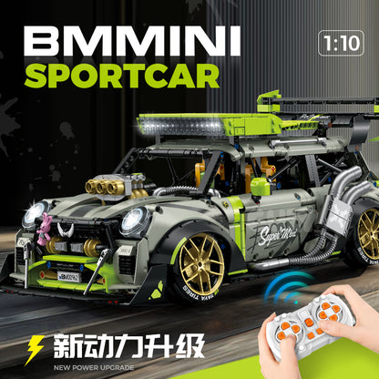 GULY 1:10 Electroplated High-Speed Stunt Car Model Kit 10632 - 800主图-1.jpg