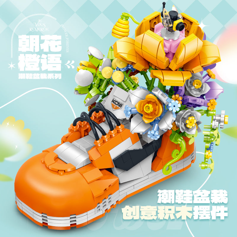 GULY Floral Sneaker Display Building Set 60512 - 800主图-1.jpg
