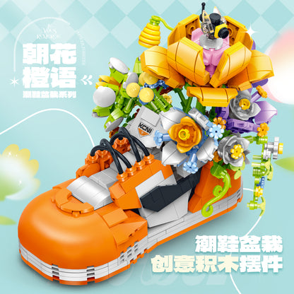 GULY Floral Sneaker Display Building Set 60512 - 800主图-1.jpg
