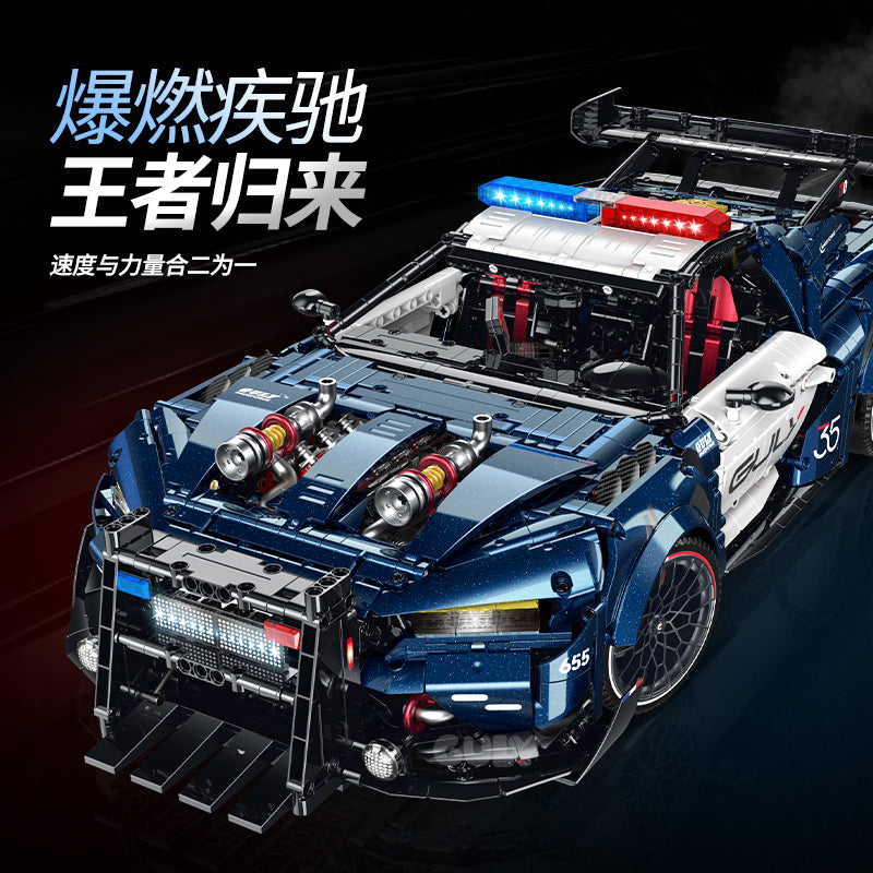 GULY 1:8 Police Sports Car Model Kit 10655 - 800主图-1.jpg