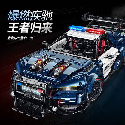 GULY 1:8 Police Sports Car Model Kit 10655 - 800主图-1.jpg