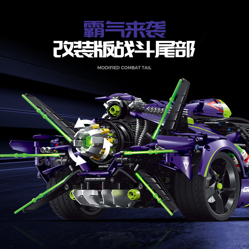 GULY 1:8 Electroplated Sports Car Model Kit 10614 - 800主图-2.jpg