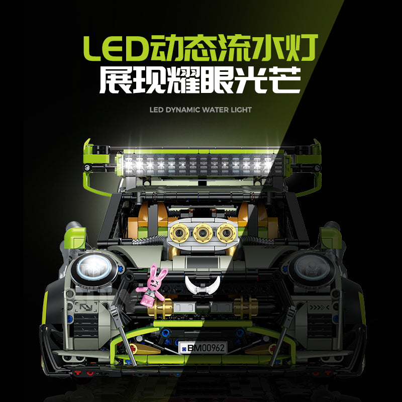 GULY 1:10 Electroplated High-Speed Stunt Car Model Kit 10632 - 800主图-2.jpg