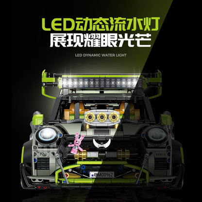 GULY 1:10 Electroplated High-Speed Stunt Car Model Kit 10632 - 800主图-2.jpg