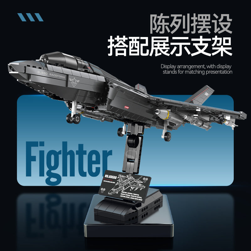 GULY Stealth Fighter Building Set 60550 - 800主图-2.jpg
