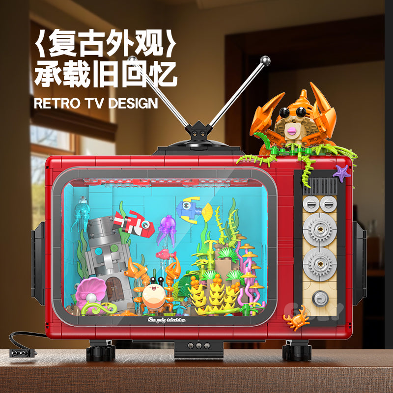 GULY Retro TV Display Building Set 60518 - 800主图-2.jpg