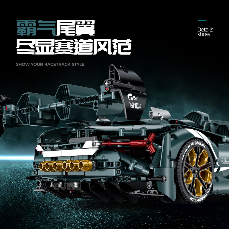 GULY 1:8 Electroplated Sports Car Model Kit 10611 - 800主图-3.jpg