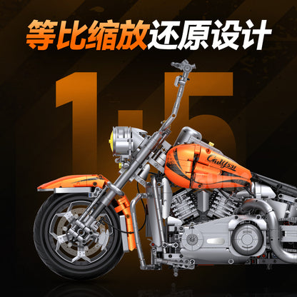 GULY 1:5 Electroplated Technic Motorcycle Model Kit 60531 - 800主图-3.jpg