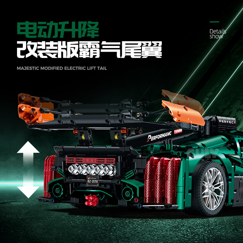 GULY 1:8 Electroplated Sports Car Model Kit 10616 - 800主图-3.jpg