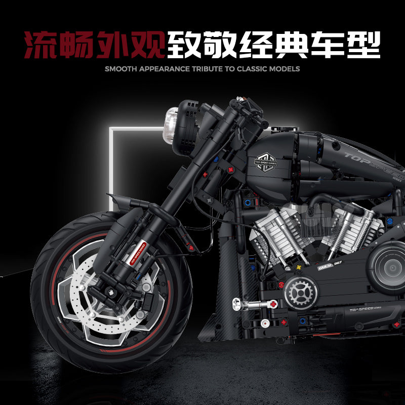 GULY 1:5 Electroplated Technic Motorcycle Model Kit 60521 - 800主图-3.jpg