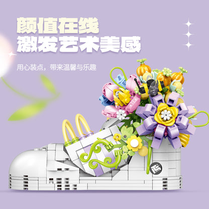 GULY Floral Sneaker Display Building Set 60513 - 800主图-3.jpg