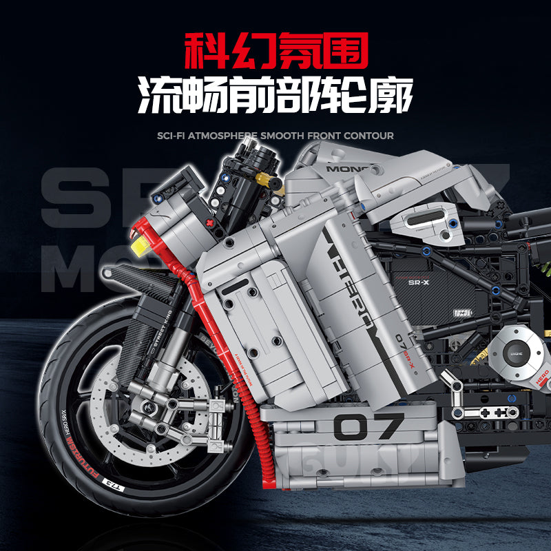 GULY 1:5 Electroplated Technic Motorcycle Model Kit 60507 - 800主图-3.jpg