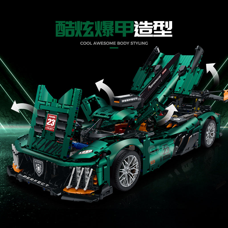 GULY 1:8 Electroplated Sports Car Model Kit 10616 - 800主图-4.jpg