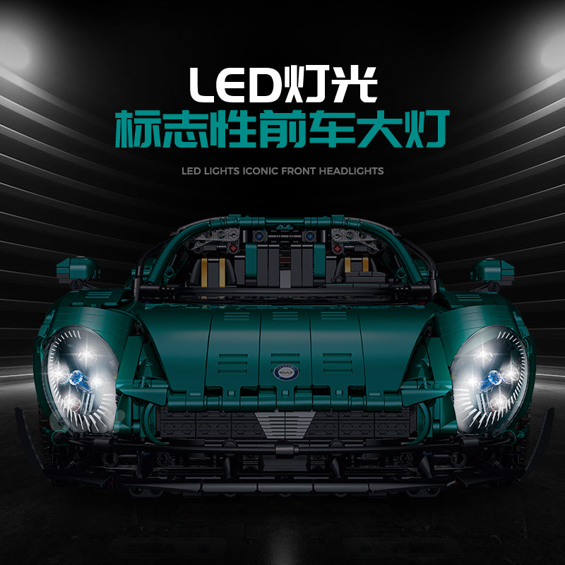 GULY 1:8 Electroplated Sports Car Model Kit 10621 - 800主图-4.jpg