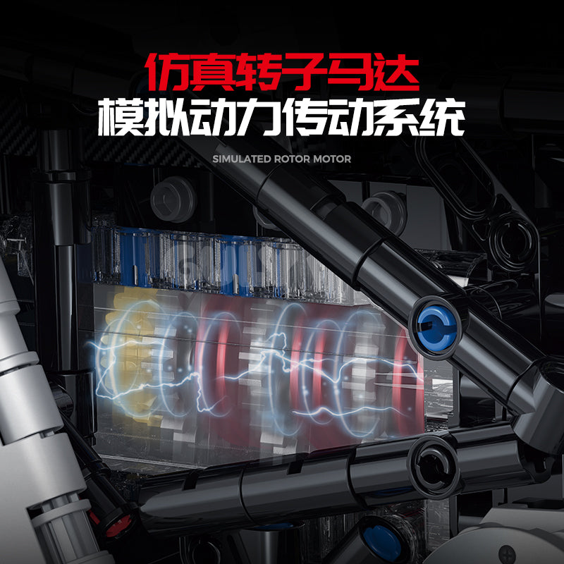 GULY 1:5 Electroplated Technic Motorcycle Model Kit 60507 - 800主图-4.jpg
