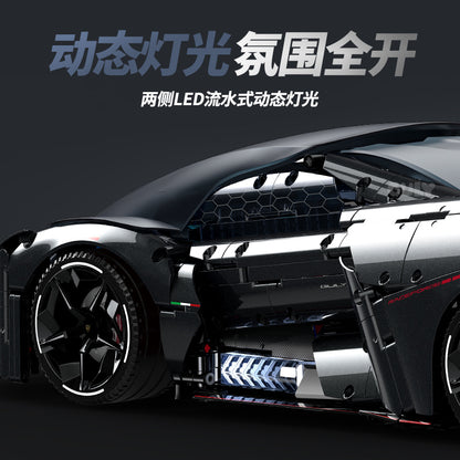 GULY 1:8 Electroplated Sports Car Model Kit 10644 - 800主图-4.jpg
