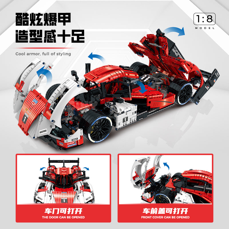 GULY 1:8 Electroplated Sports Car Model Kit 10615 - 800主图-4.jpg