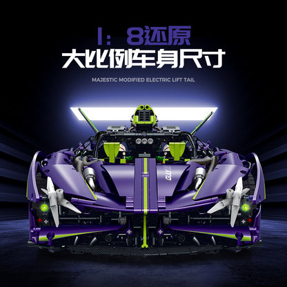 GULY 1:8 Electroplated Sports Car Model Kit 10614 - 800主图-4.jpg