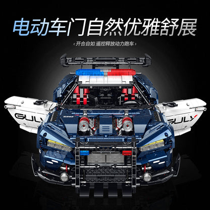 GULY 1:8 Police Sports Car Model Kit 10655 - 800主图-5.jpg
