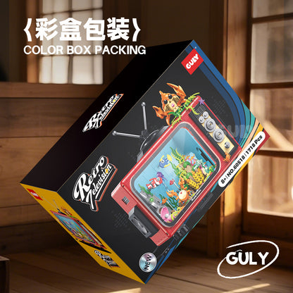 GULY Retro TV Display Building Set 60518 - 800主图-5.jpg