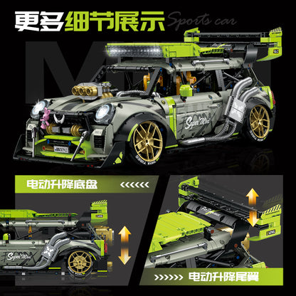 GULY 1:10 Electroplated High-Speed Stunt Car Model Kit 10632 - 800主图-5.jpg