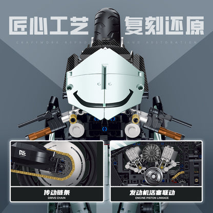 GULY 1:5 Electroplated Technic Motorcycle Model Kit 60505 - 800主图-5.jpg