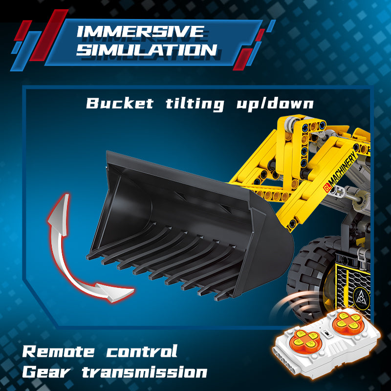 GULY Wheel Loader Bulldozer Building Set 96001 - 800主图-5.jpg