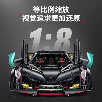 GULY 1:8 Electroplated Sports Car Model Kit 10639 - 800主图-5.jpg