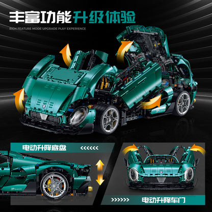 GULY 1:8 Electroplated Sports Car Model Kit 10621 - 800主图-5.jpg