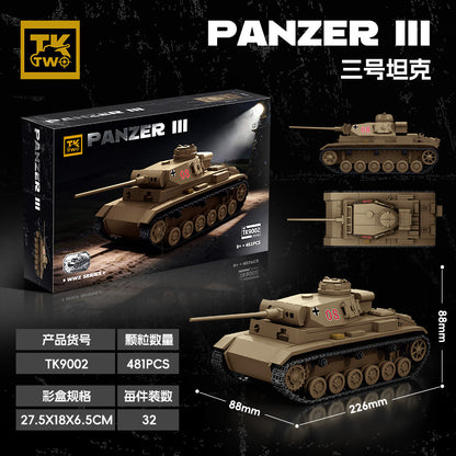 TK Two Panzer III Tank Model Kit SKU image - 800x800-sku.jpg