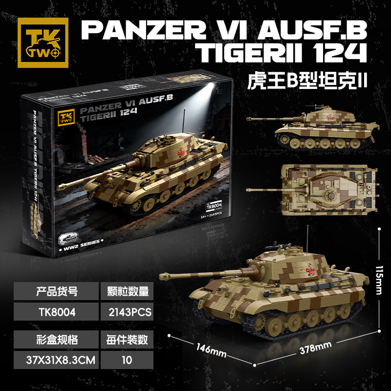 TK Two King Tiger Tank Model Kit SKU image - 800x800-sku.jpg