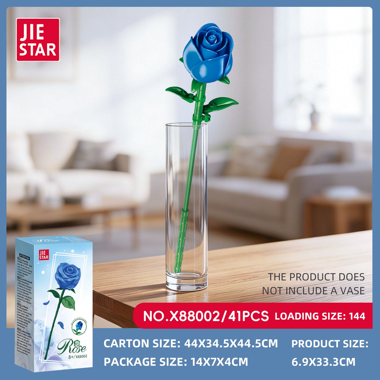 JIESTAR Flower Building Block Set 11-Pack SKU image - 88002-sku.jpg