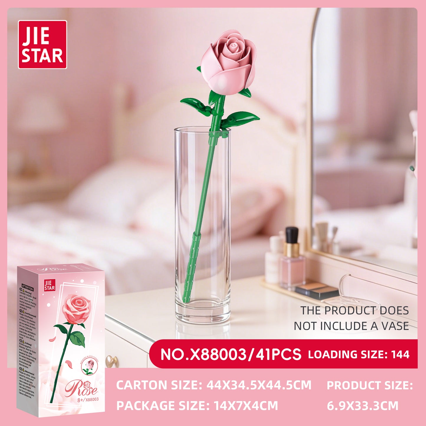 JIESTAR Flower Building Block Set 11-Pack SKU image - 88003-sku.jpg