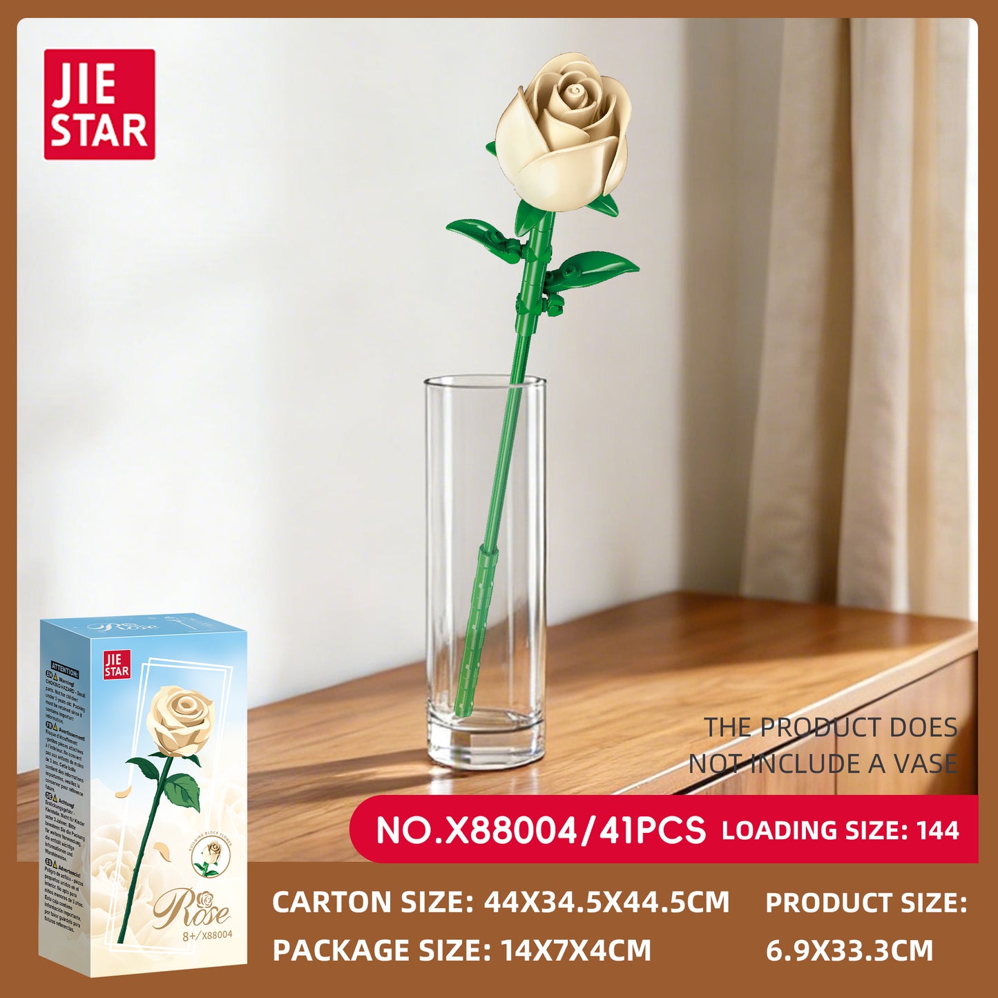 JIESTAR Flower Building Block Set 11-Pack SKU image - 88004-sku.jpg