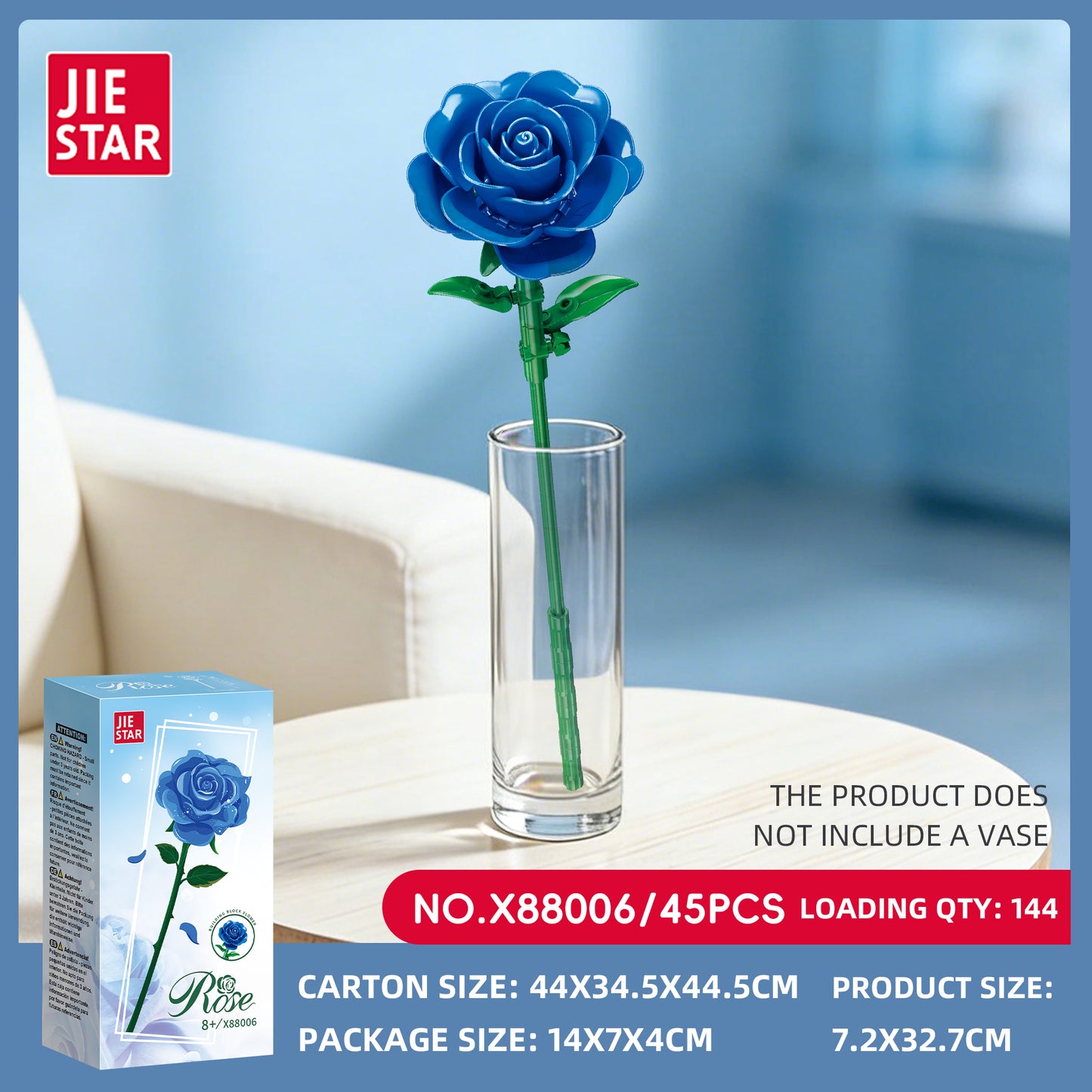 JIESTAR Flower Building Block Set 11-Pack SKU image - 88006-sku.jpg