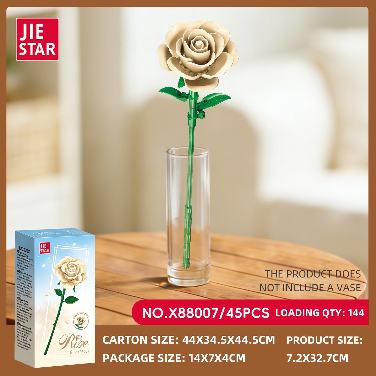JIESTAR Flower Building Block Set 11-Pack SKU image - 88007-sku.jpg