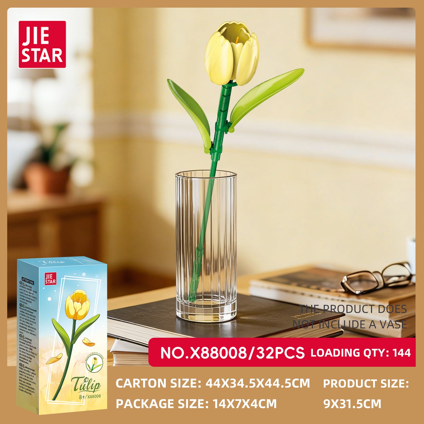 JIESTAR Flower Building Block Set 11-Pack SKU image - 88008-sku.jpg