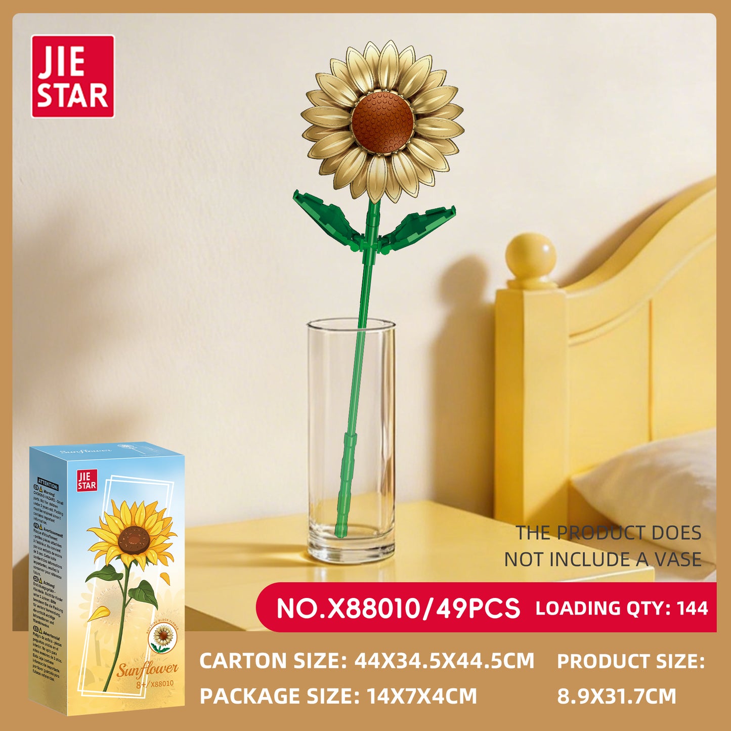 JIESTAR Flower Building Block Set 11-Pack SKU image - 88010-sku.jpg