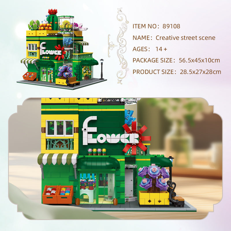 JIESTAR Succulent Plant Shop [Including Led Lighting Parts] Building Block Set - 89108-3.jpg