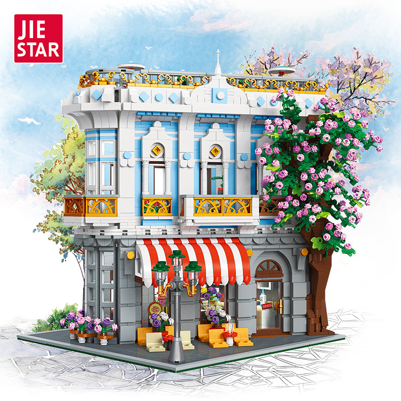 JIESTAR Sakura Restaurant. With Qr Code Light Line Building Block Set - 89109-1.jpg