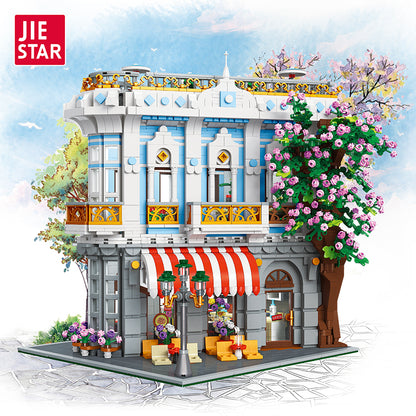 JIESTAR Sakura Restaurant. With Qr Code Light Line Building Block Set - 89109-1.jpg